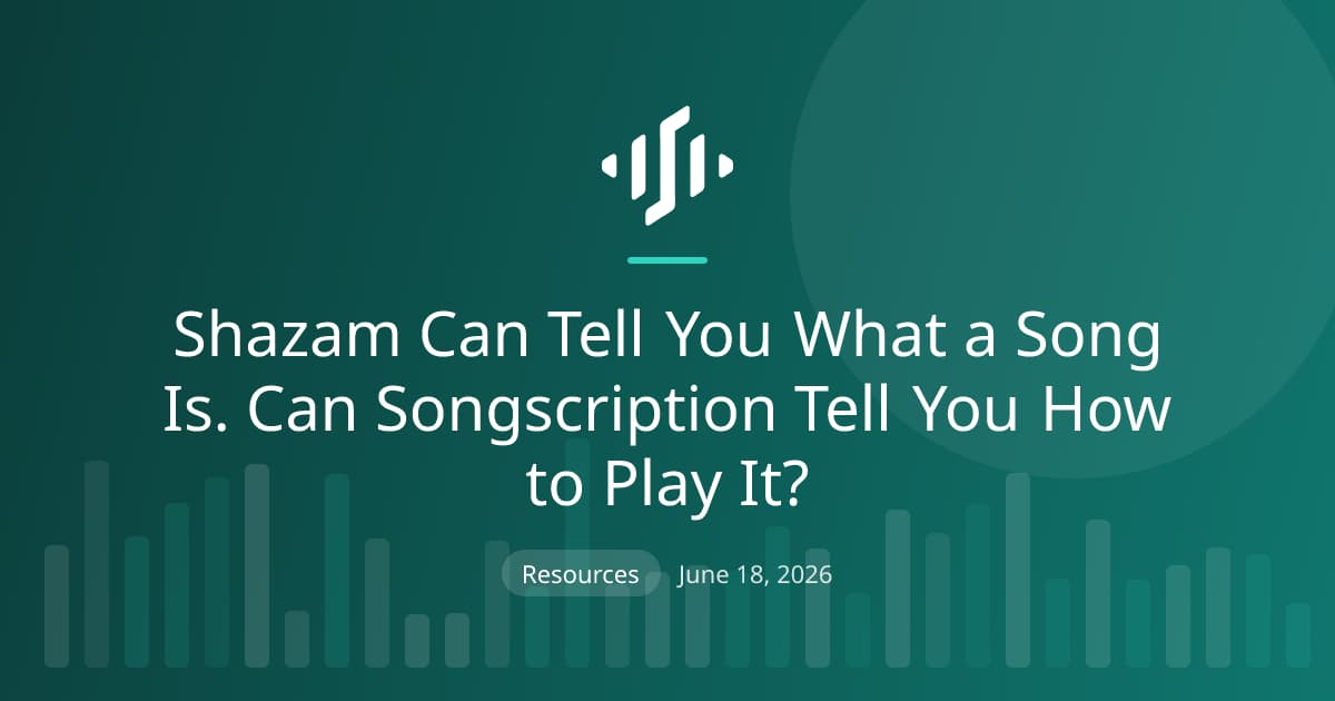 Beyond identifying a song: how Songscription turns a recording into notation you can read and play