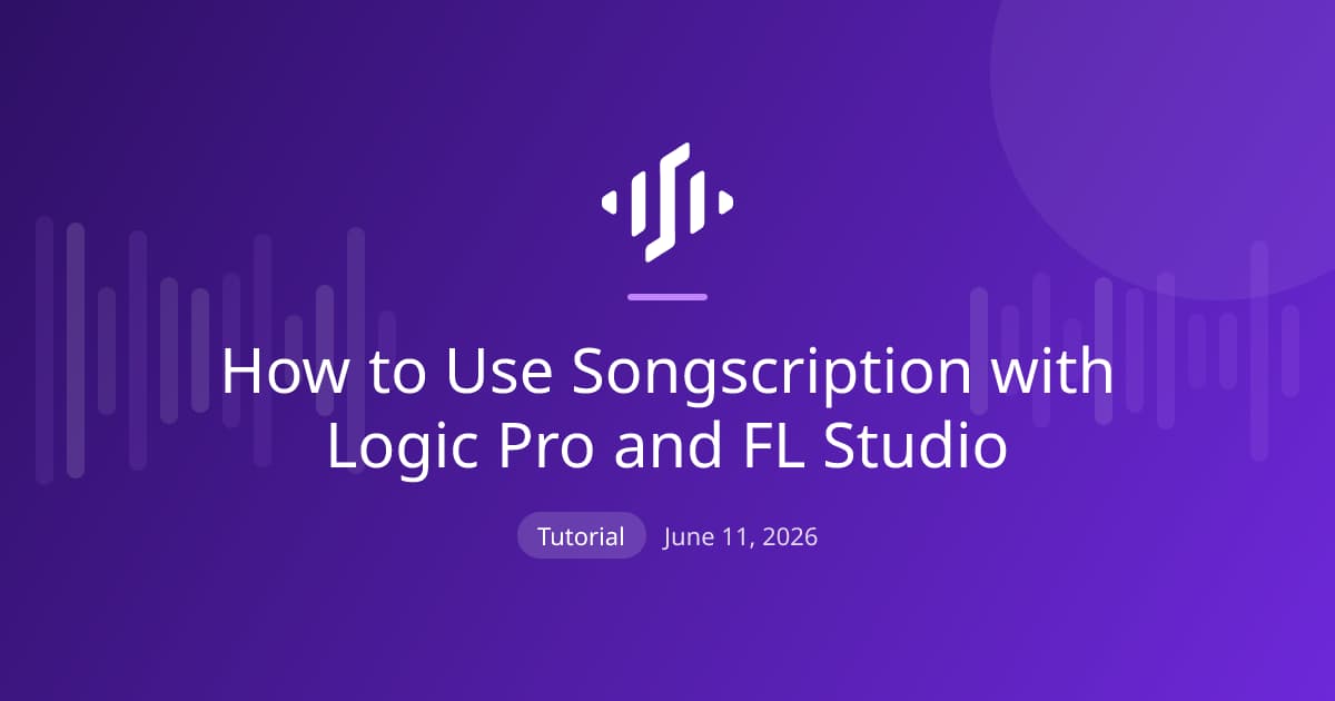 Using Songscription with Logic Pro and FL Studio: choosing MIDI, MusicXML, or PDF for clean editable notes