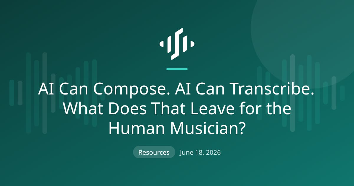What AI transcription and composition tools actually do, and the parts of music they cannot reach